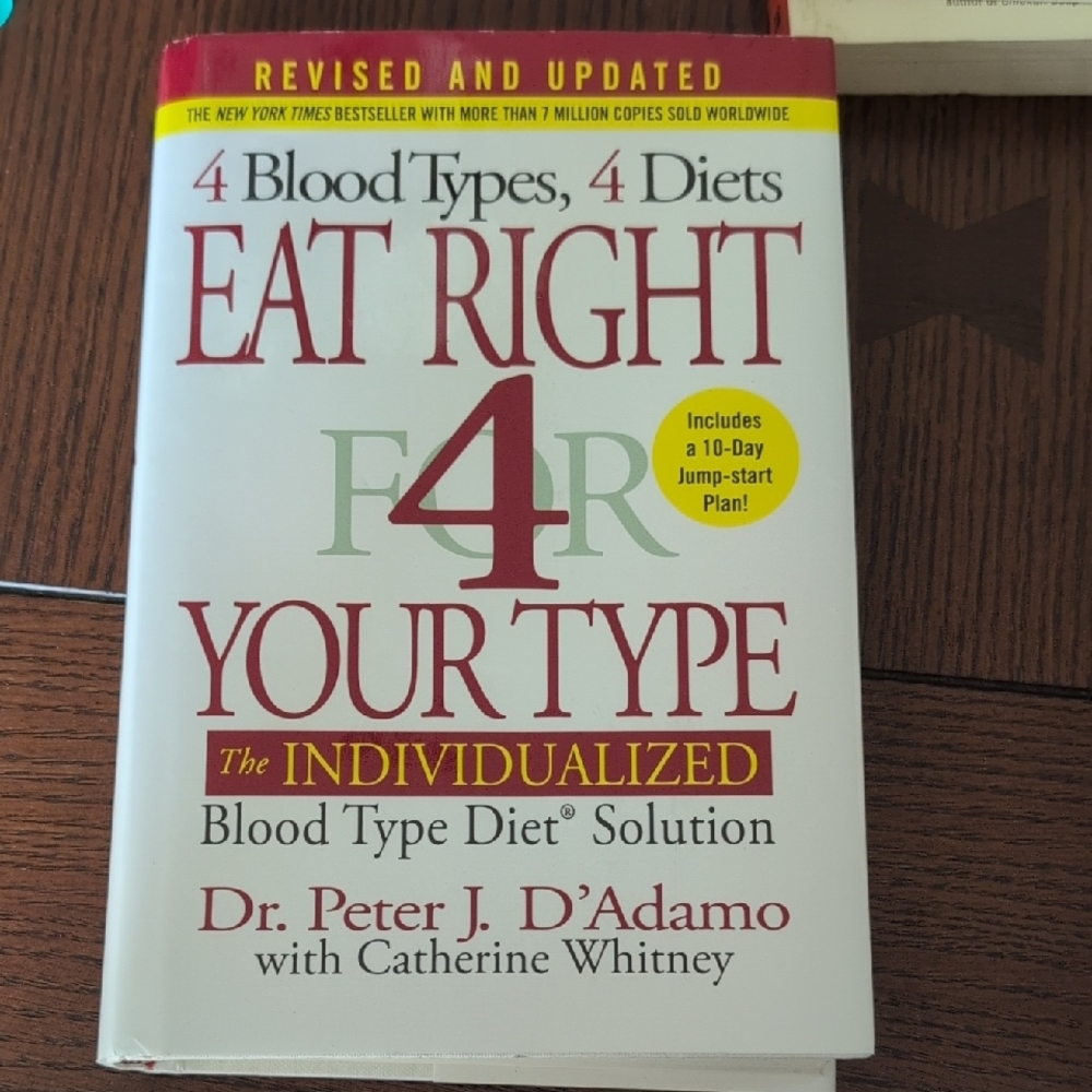 Eat Right 4 Your Type Book by
